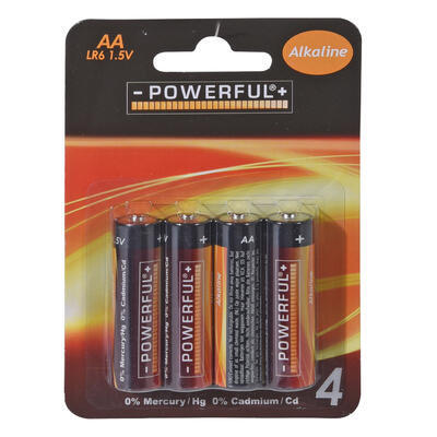 Baterie alkalické AA 1,5 V 4 ks